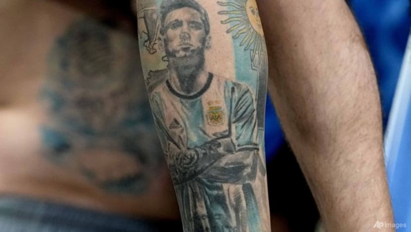 Argentine tattooists swamped by demand for Messi tributes - CNA